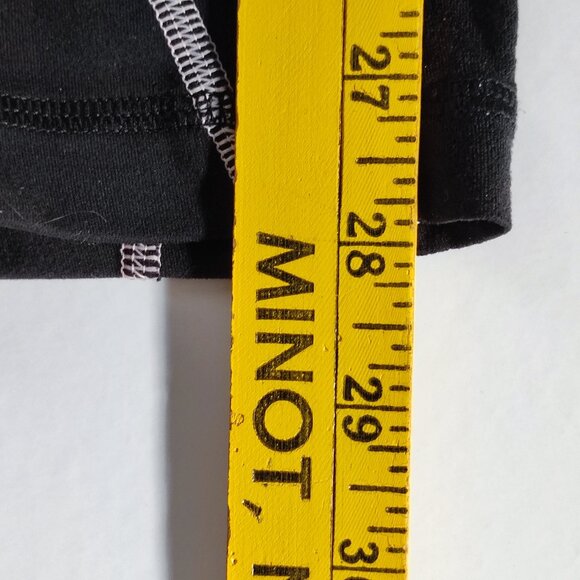 Lululemon athletic wear leggings black with white & pink pattern women's size 4 - Picture 10 of 12